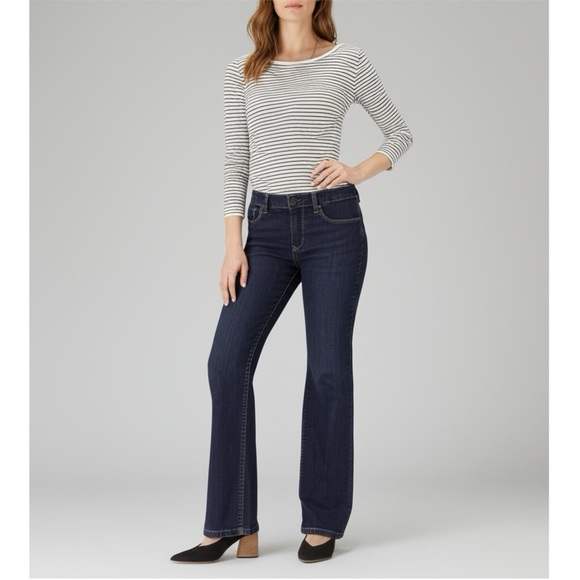 Coldwater Creek Womens Mid Rise Bootcut Jeans Dark Denim Pants Sz 14 Regular - Picture 1 of 14